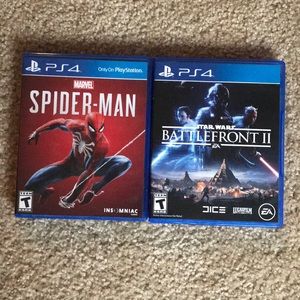Spider-Man and battlefront 2 for PS4